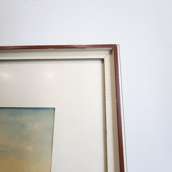 Seaside Town Artist Sign Original Oil Painting Framed - Picture 9 of 11